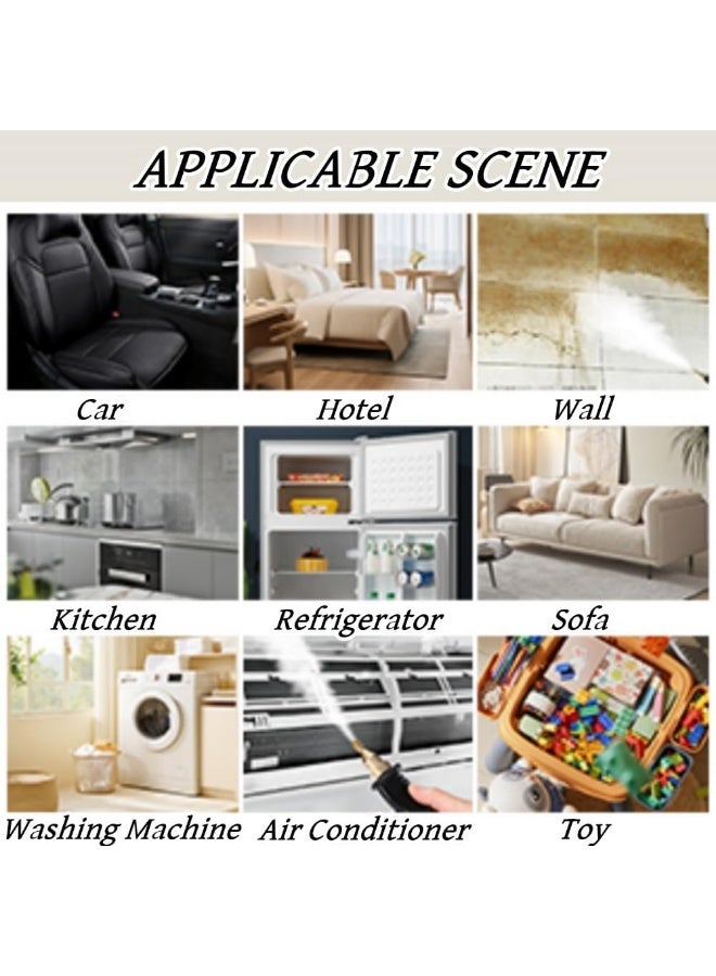 منظف بخار 7 في 1 بقدرة 2500 واط عالي الضغط للتنظيف، جهاز بخار محمول باليد للسيارة للاستخدام المنزلي، منظف بخار للارضيات الخشبية الصلبة للتنجيد والمطبخ والحمام والجص - Image 4